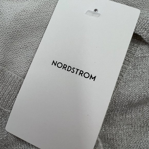 Nordstrom Kid Girl Everyday Sparkle Cardigan Ivory Pristine Sparkle XL 14/16 NWT - Picture 5 of 7